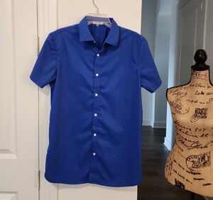 Men's Royal Blue Short Sleeve Shirt